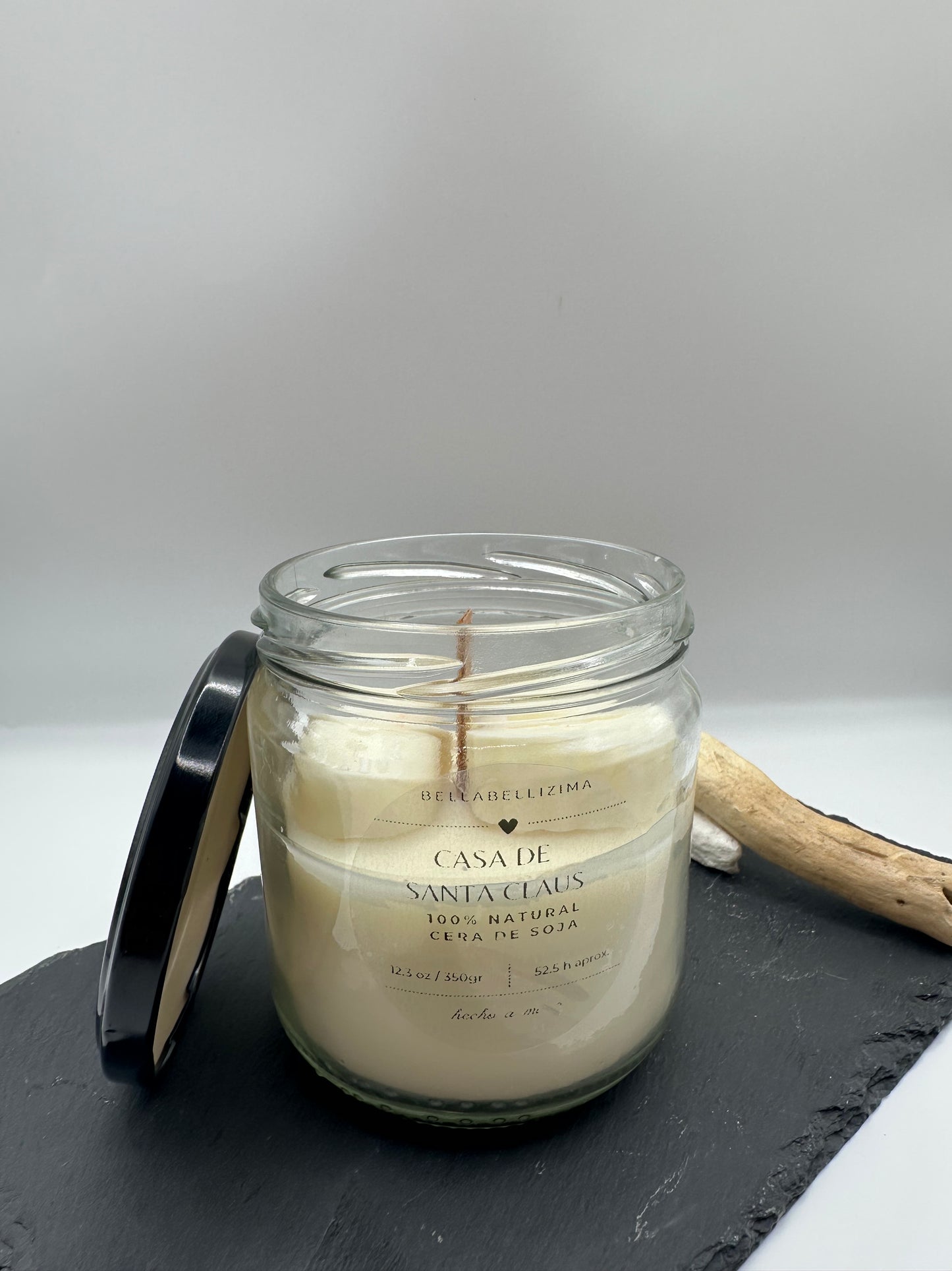Velas mecha madera