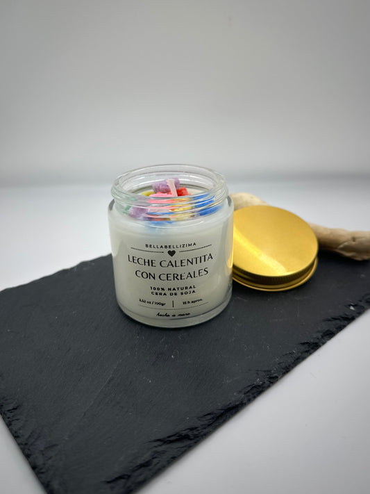 Vela leche calentita con cereales