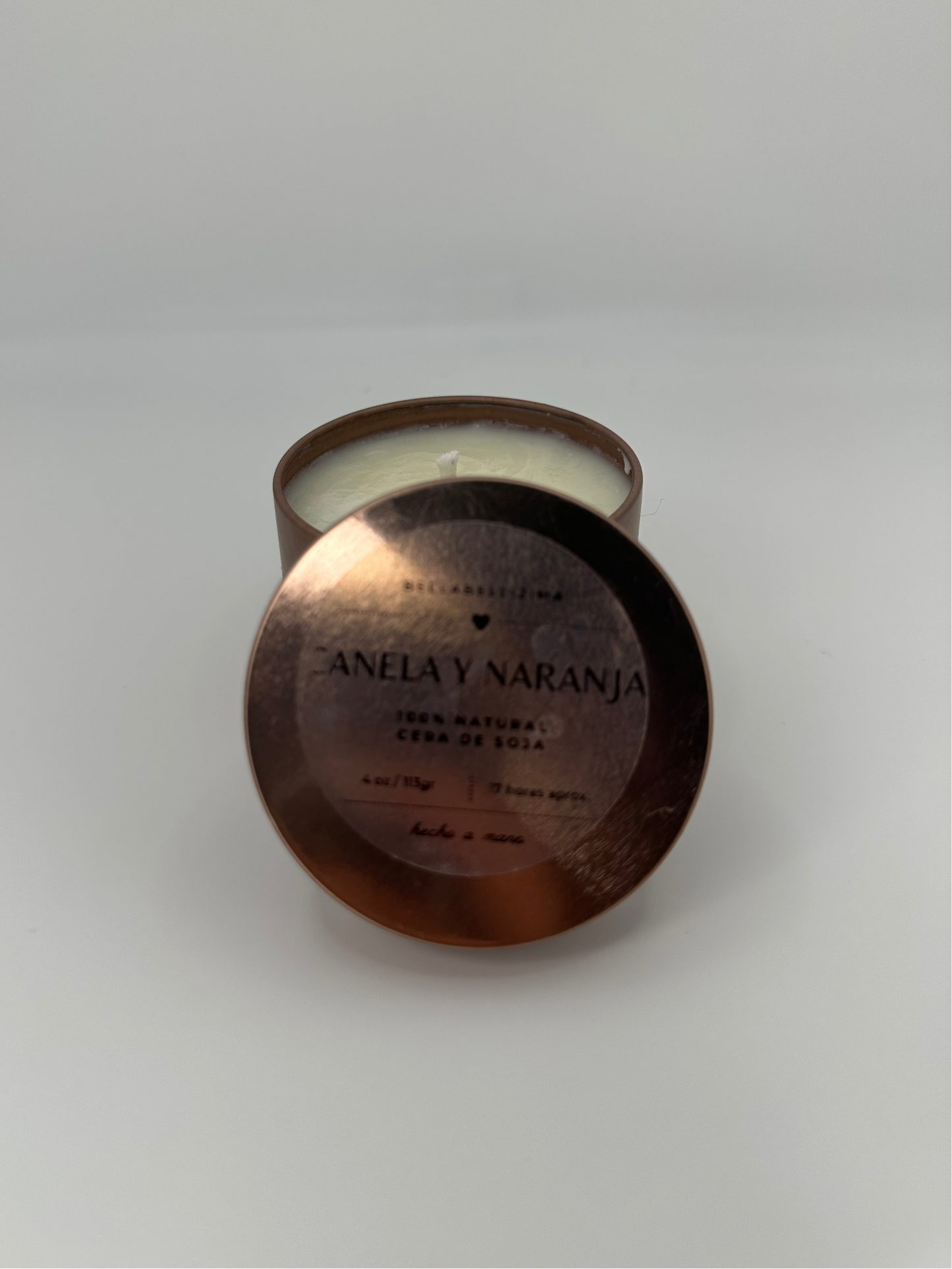 Vela básica Canela y naranja