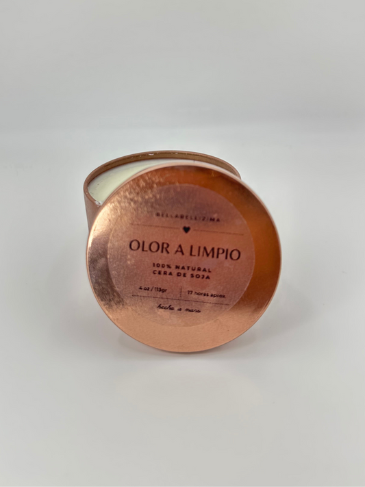 Vela básica olor a limpio