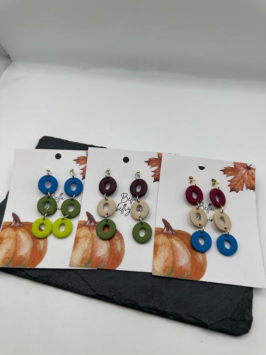 Pendientes triple círculo