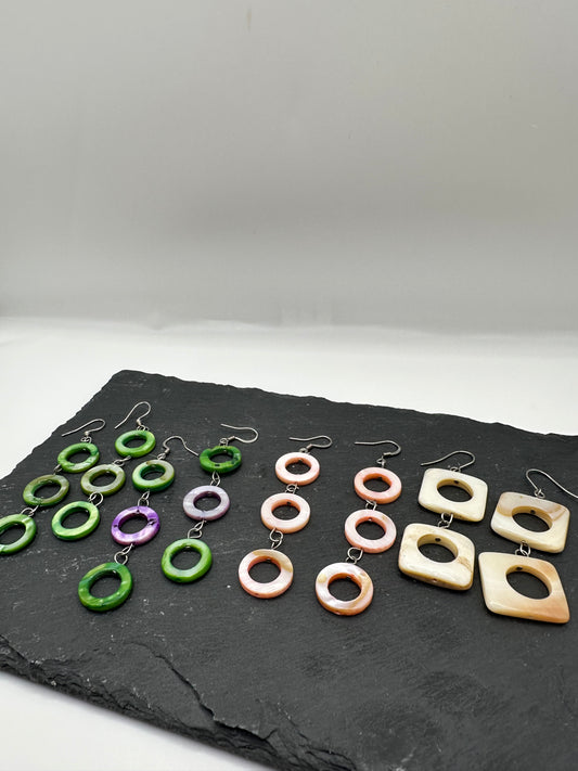 Pendientes madreperla