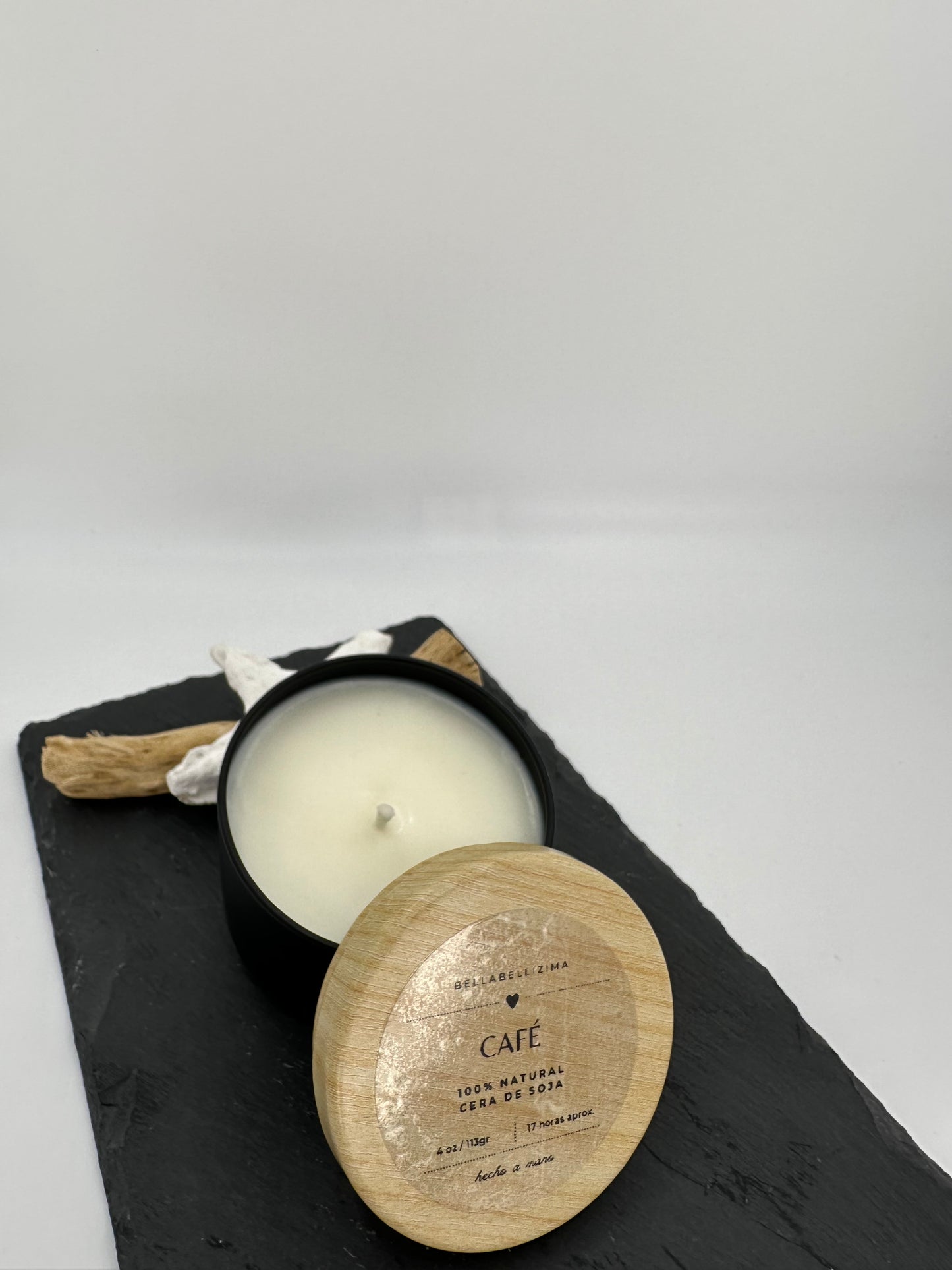 Vela básica café